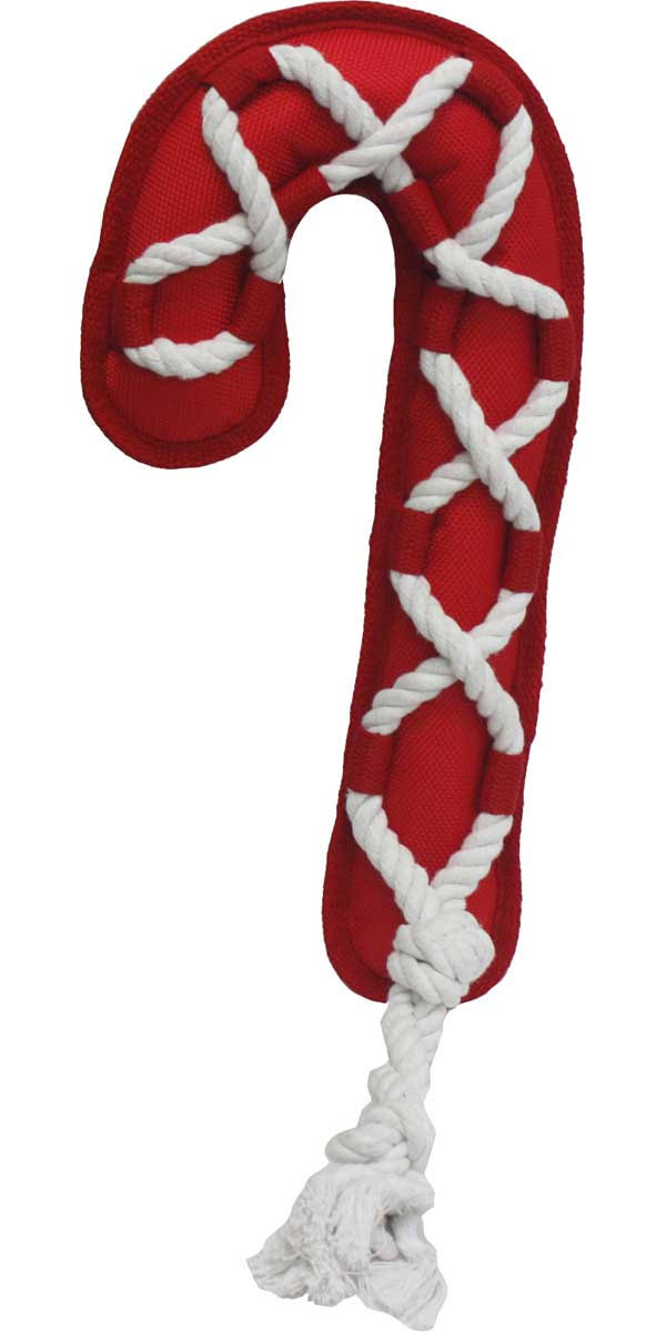 Multipet Cross-Ropes Holiday Candy Cane 12 Inches