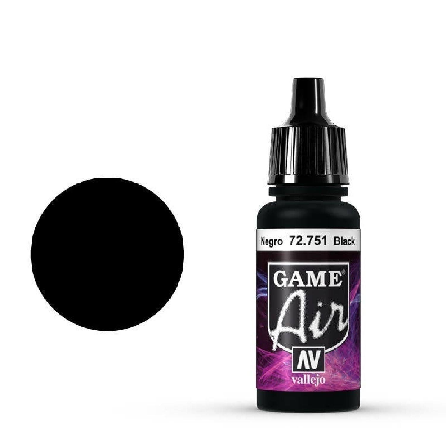 Vallejo Game Air Acrylic Paint - 17ml, Black