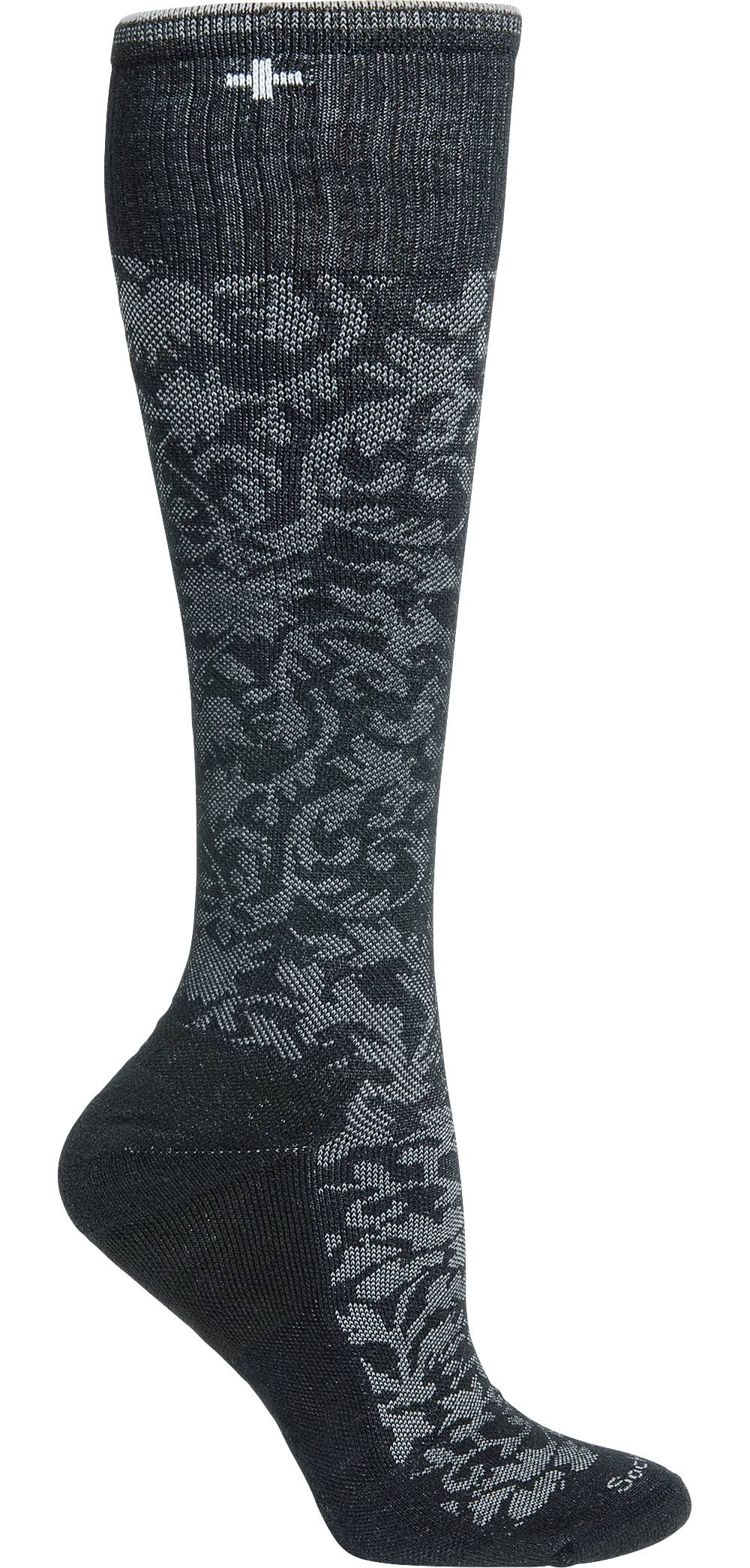 Sockwell Damask Knee High Multi Women's Socks - Black