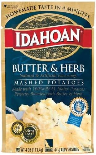 Idahoan Butter and Herb Mashed Potatoes - 4oz
