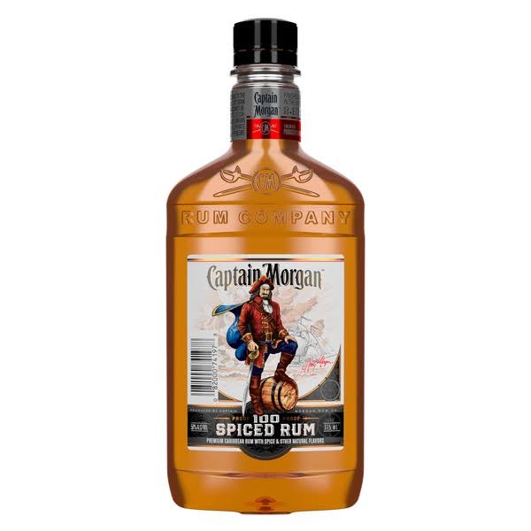 Captain Morgan Black Cask Rum, Spiced - 375 ml
