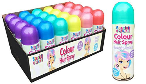 Pastel Coloured Hair Spray 6 Colours 200ml 9820 (Parcel Rate)