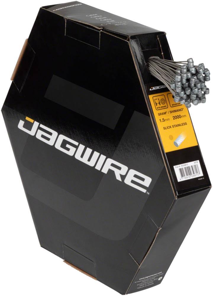 Jagwire Sport Brake Cable - Slick Stainless SRAM/Shimano MTB Box, 1.5 x 2000mm