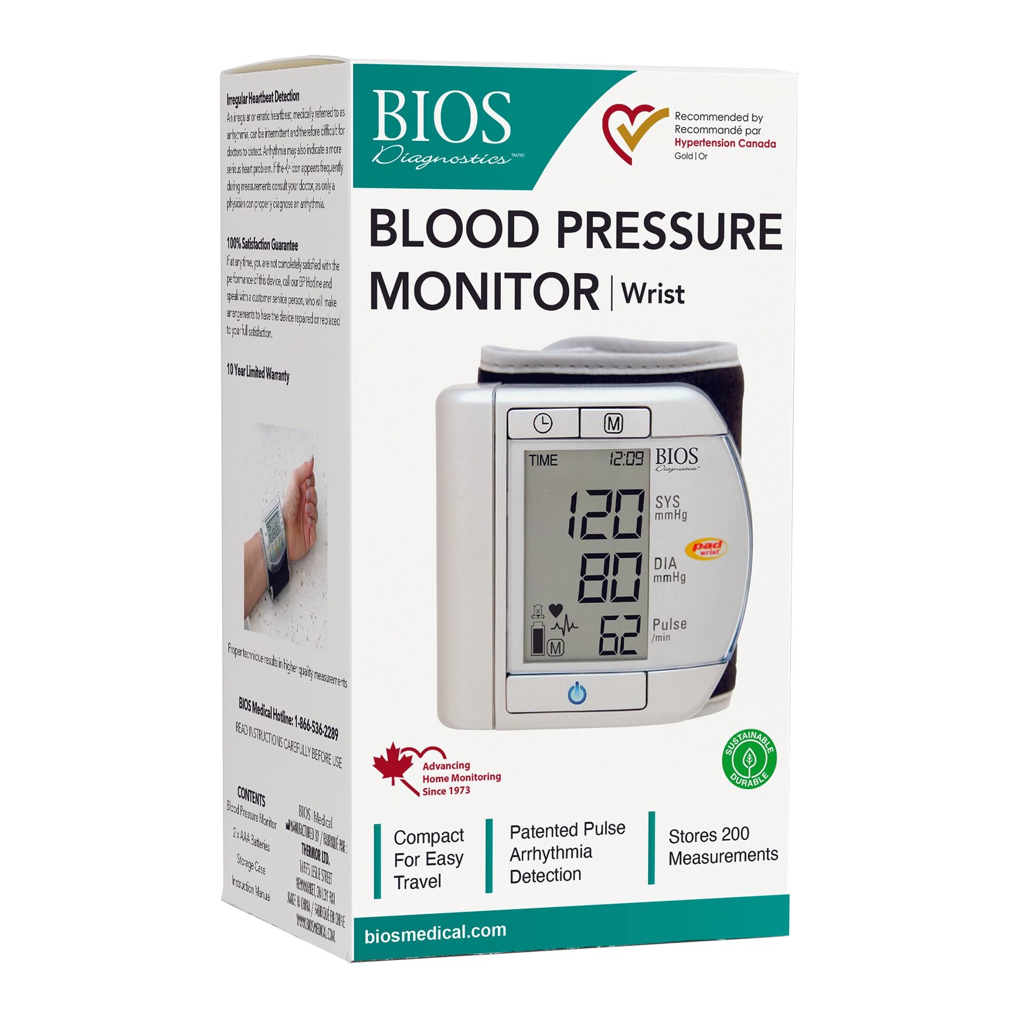 Bios Wrist Blood Pressure Monitor
