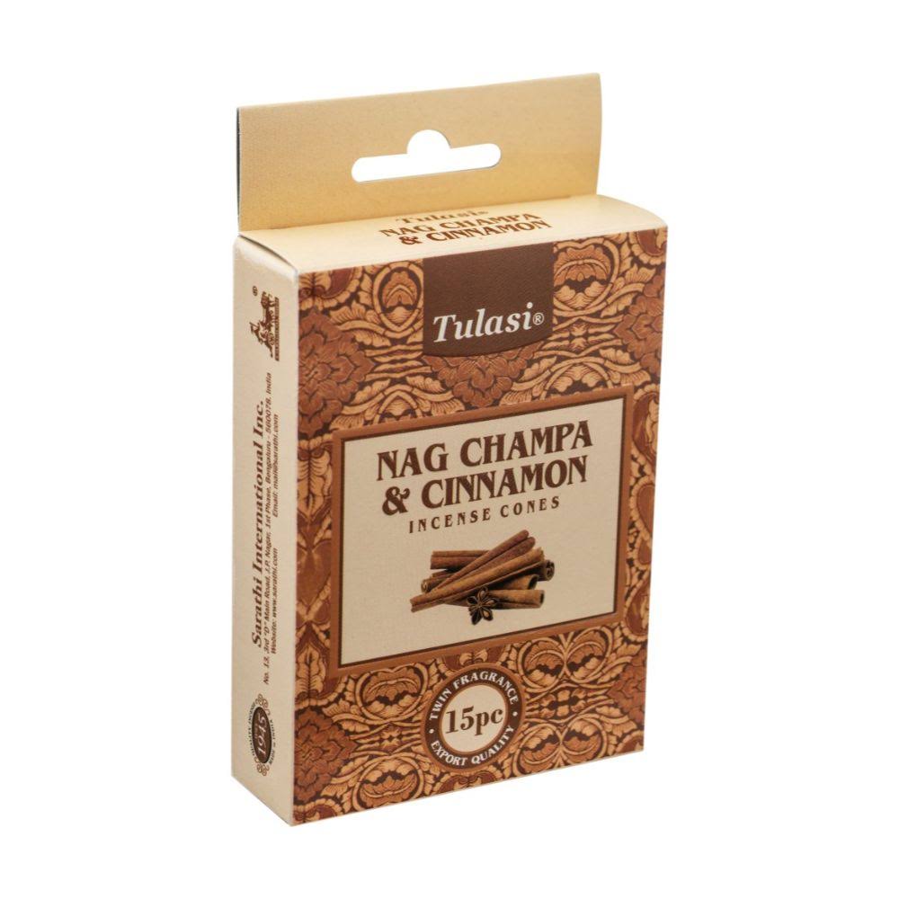 Tulasi - Nag Champa & Cinnamon Incense Cones