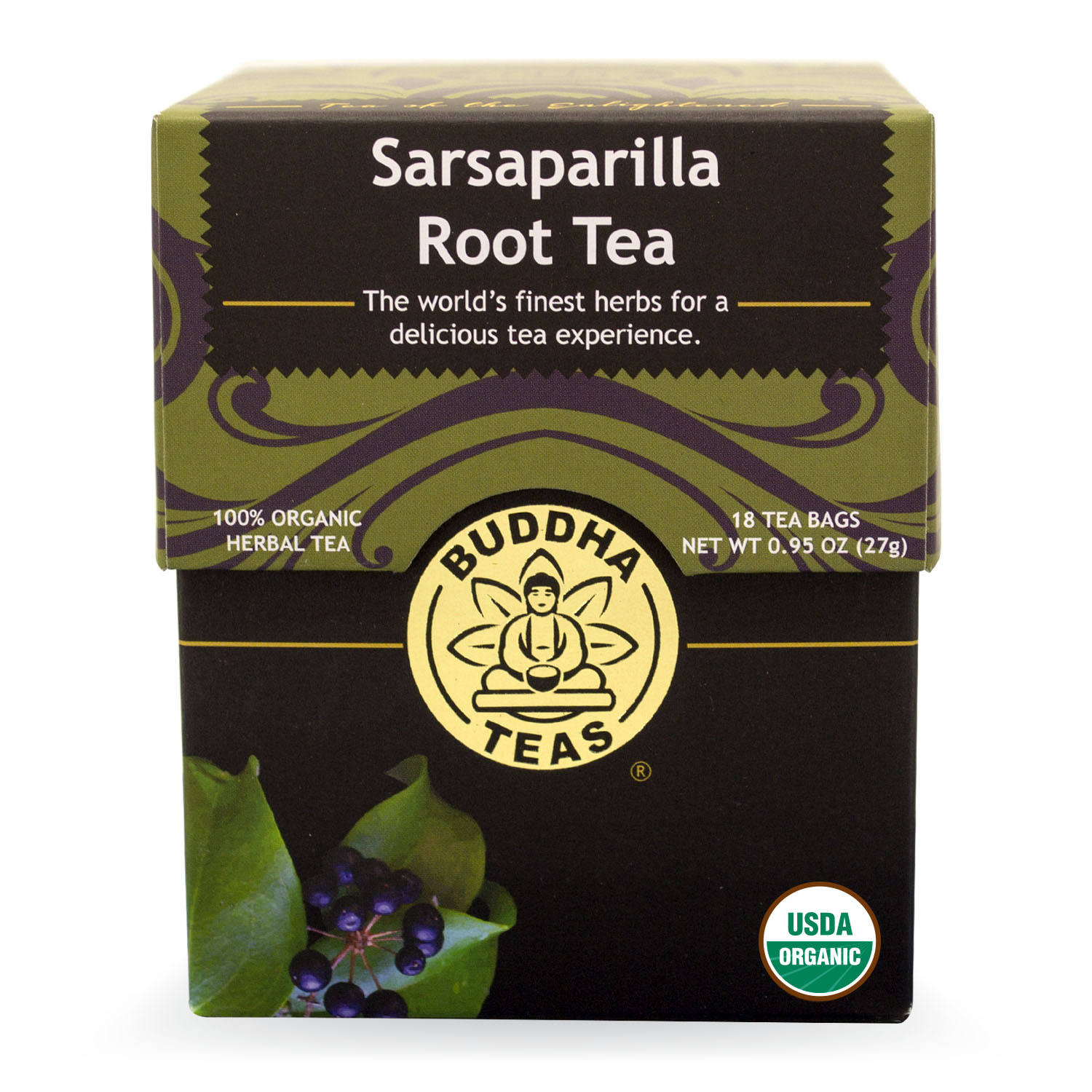 Buddha Teas Sarsaparilla Root Organic Herbal Tea - 18ct