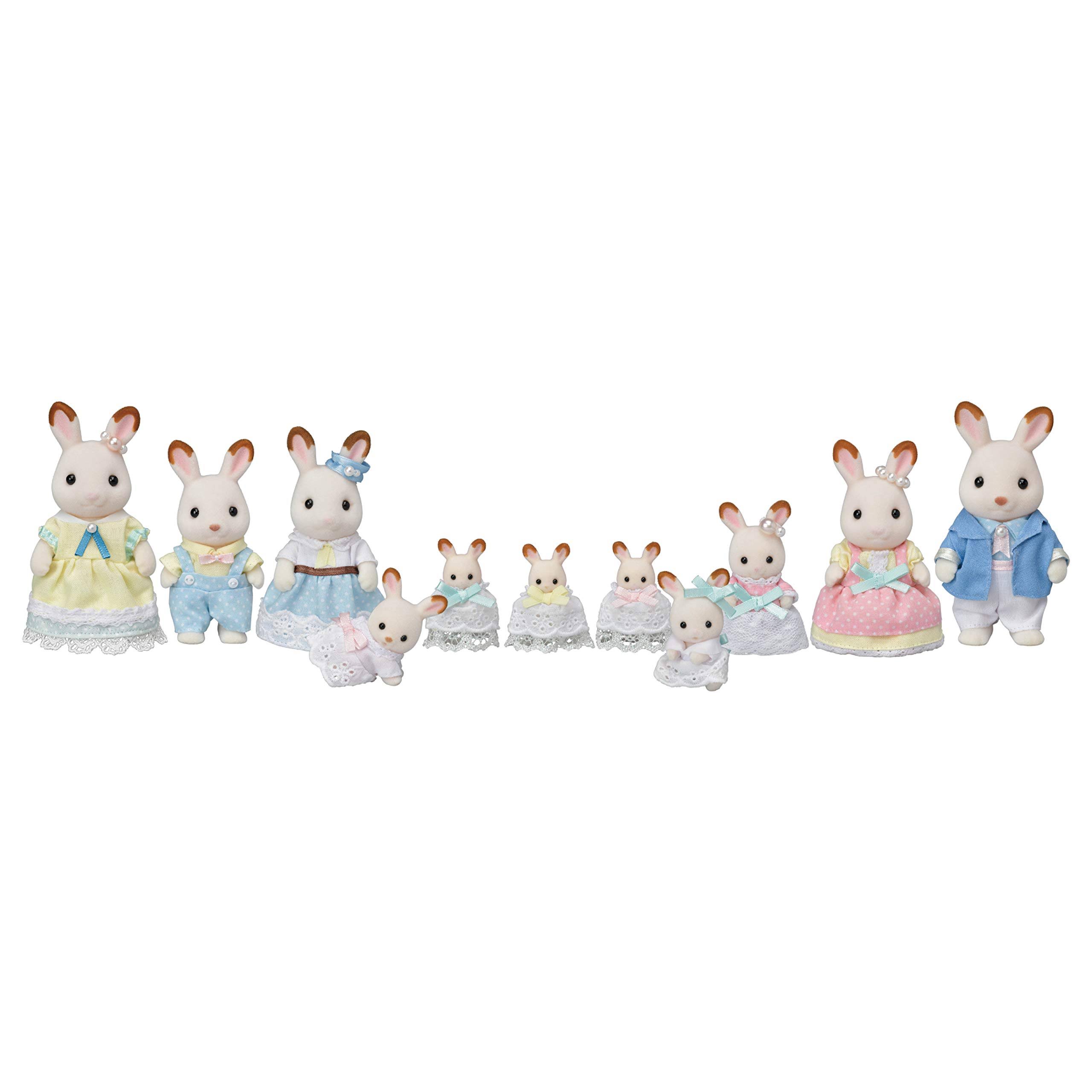 Calico Critters Hopscotch Rabbit Family Celebration Set Dolls, 35th Anniversary, Limited Edition
