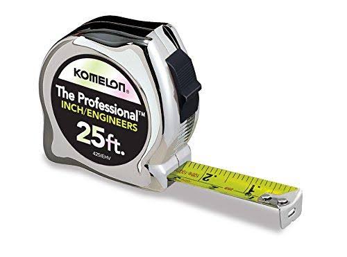 Komelon 425IEHV High-Visibility Professional Tape Measure - 25' x 1"