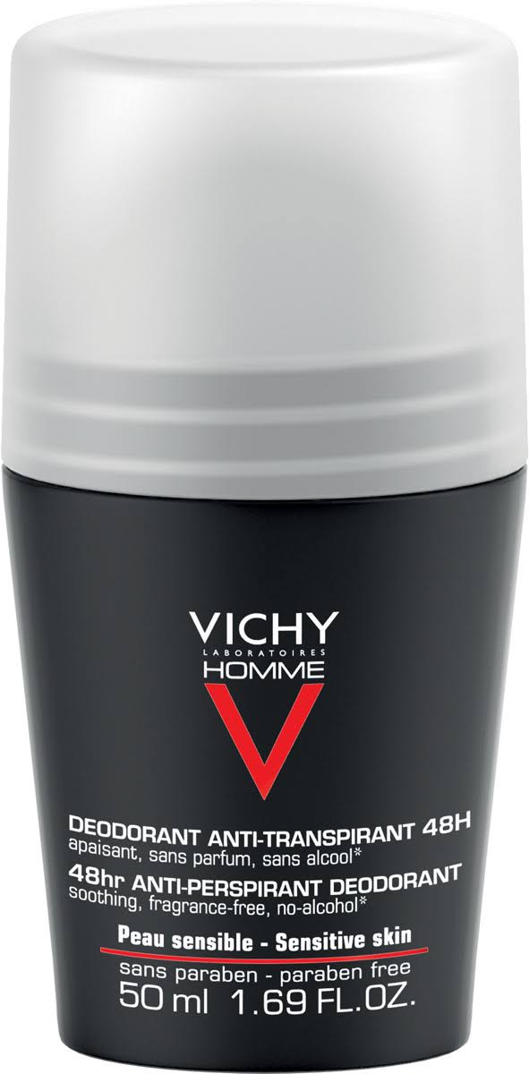 Vichy Homme Roll-On Deodorant Sensitive Skin 50ml