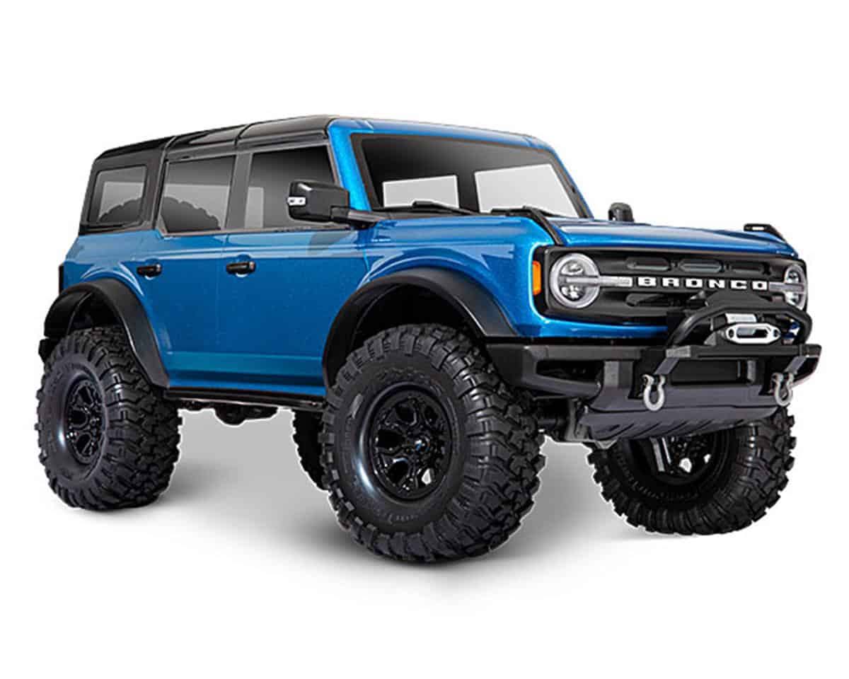 TRX-4 1/10 Trail Crawler Truck w/2021 Ford Bronco Body Velocity Blue