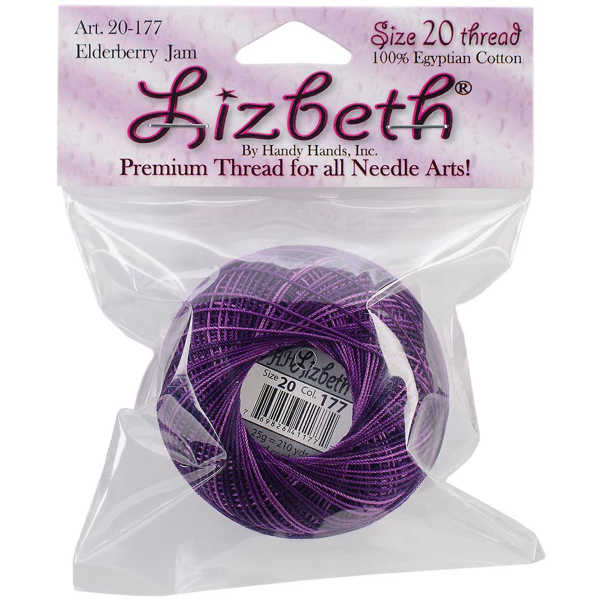 Handy Hands Lizbeth Cordonnet Cotton Size 20-Elderberry Jam -HH20-177