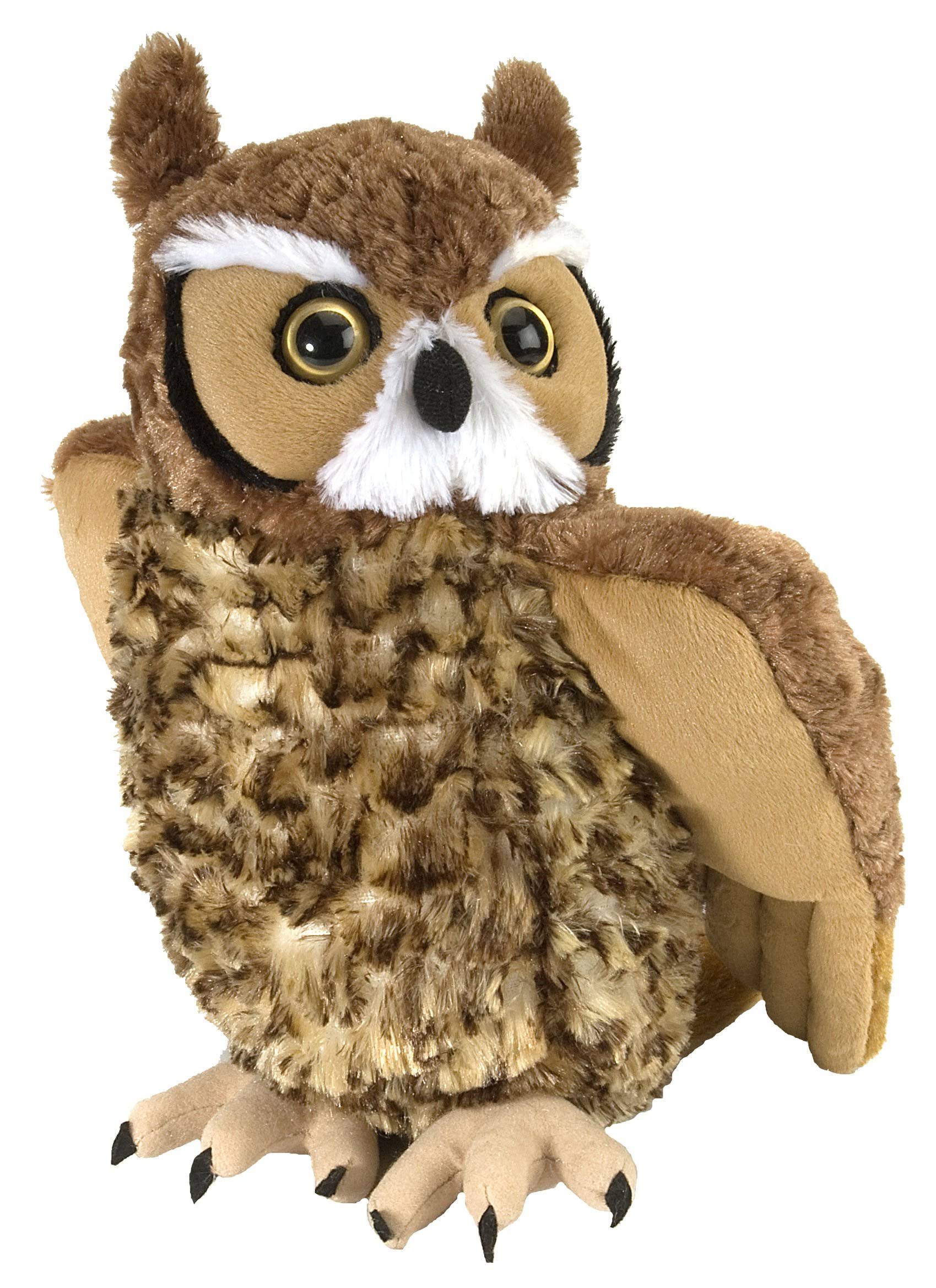 Wild Republic Cuddlekin Great Horned Owl Plush Toy - 12"