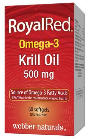 Webber Naturals Omega 3 Krill Oil - 500mg, 60 Softgels