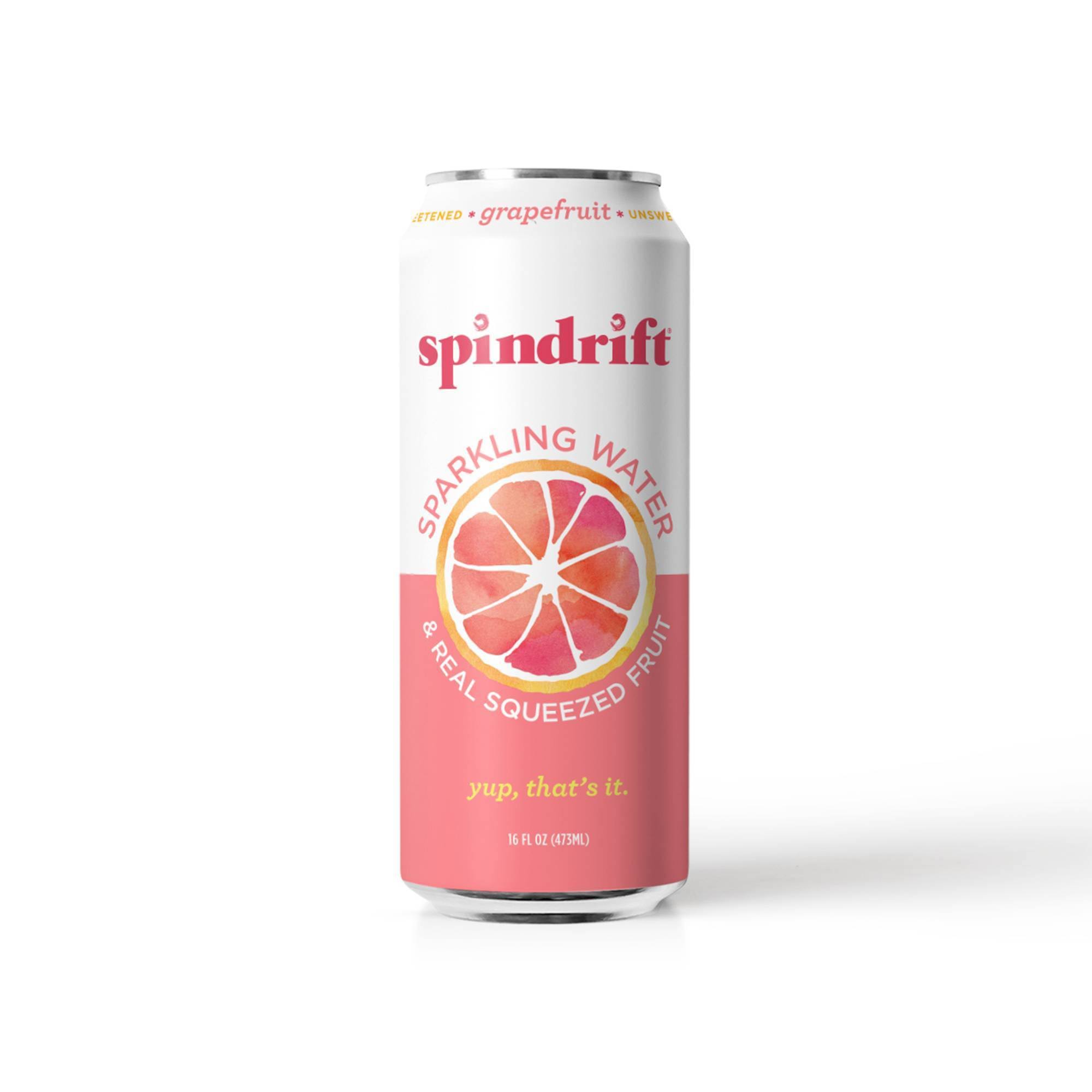 Spindrift Sparkling Water, Grapefruit - 16 fl oz