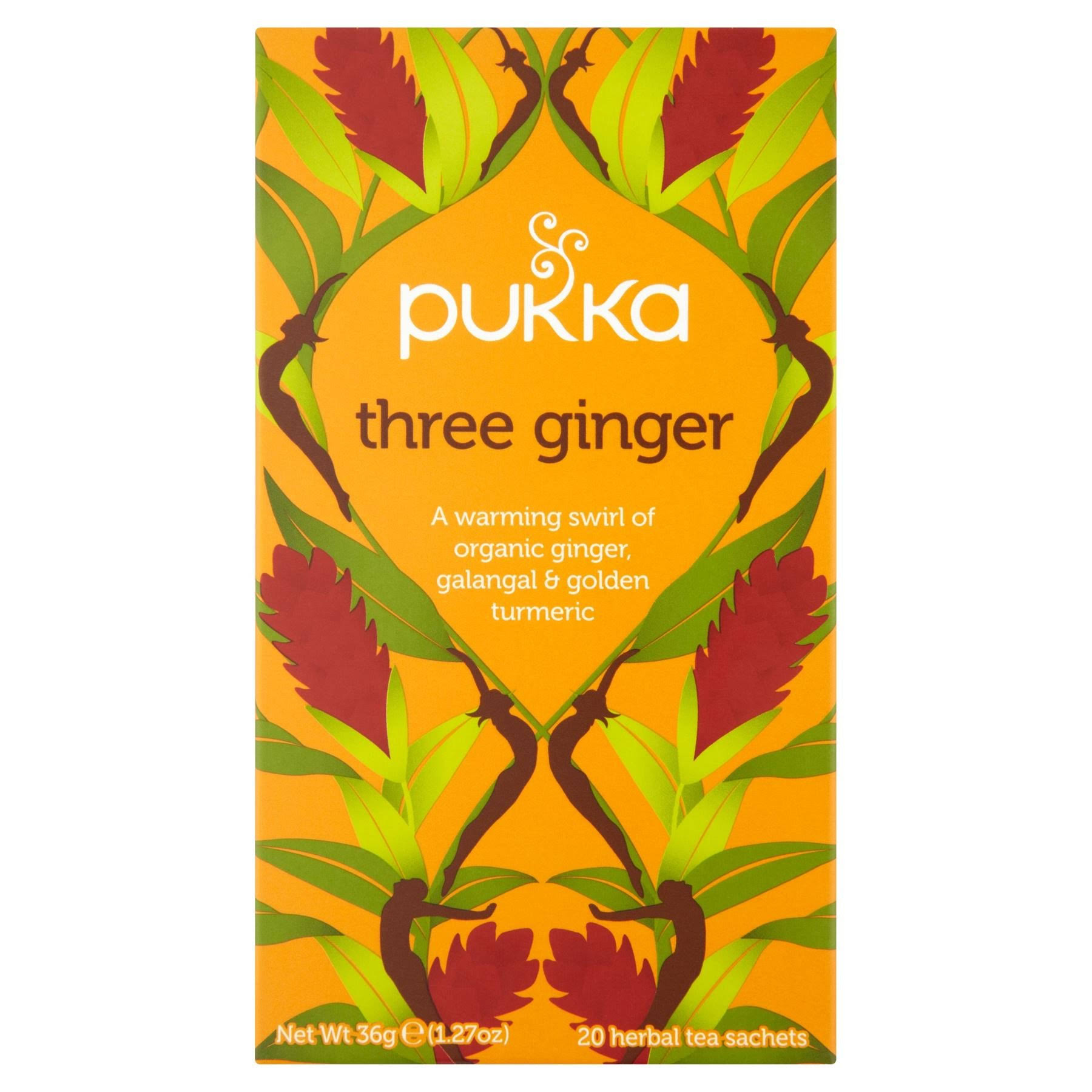 Pukka Organic Herbal Tea - Three Ginger, 36g, 20ct