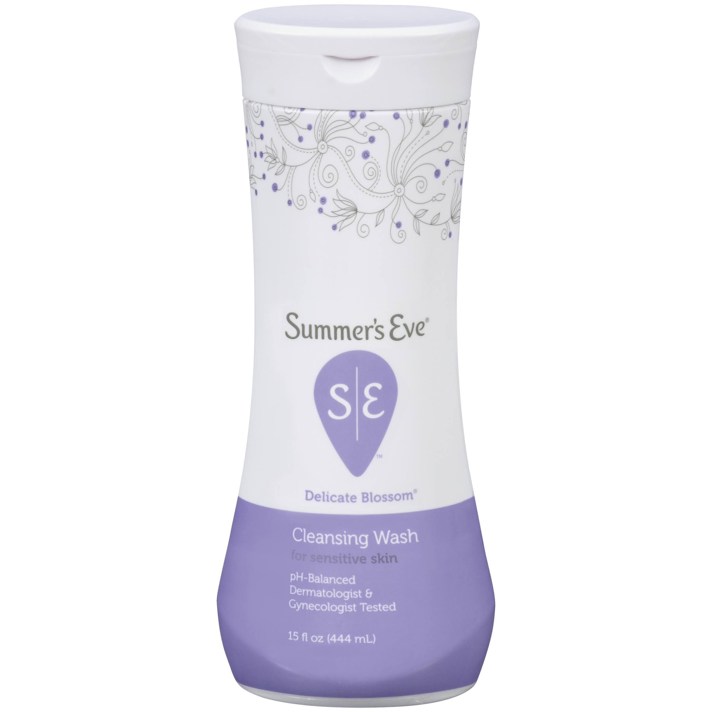 Summer's Eve Cleansing Wash - for Sensitive Skin, Delicate Blossom, 15oz