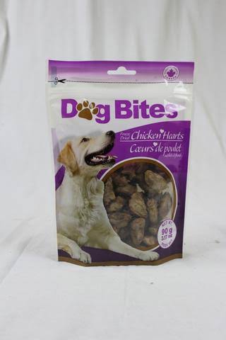 Dog Bites Freeze Dried Chicken Hearts Dog Treats - 175g