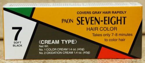 Paon Seven Eight Hair Color - 7 Soft Black