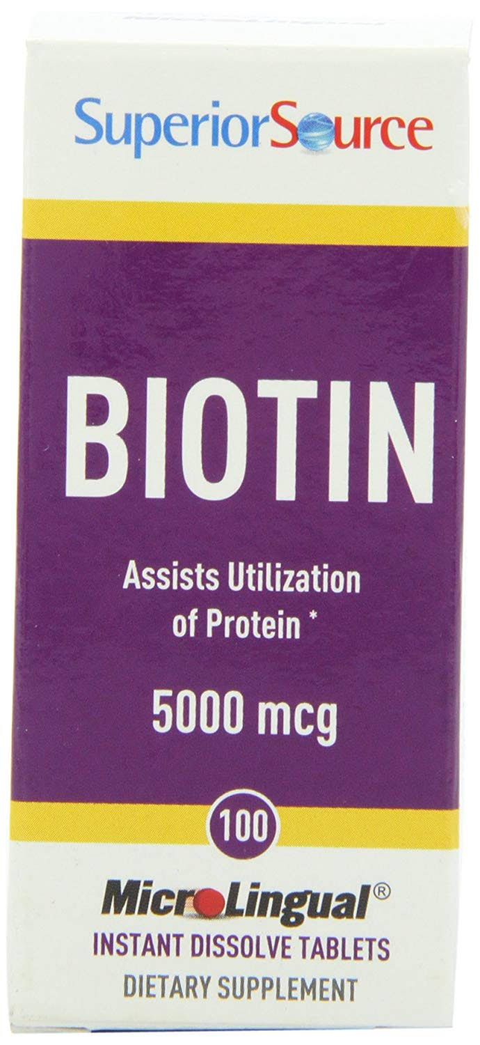 Superior Source Biotin 5000 mcg - 100 Tablets