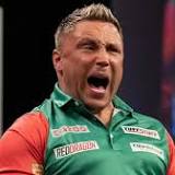 Hewitt and Galliano in action today at World Cup of Darts