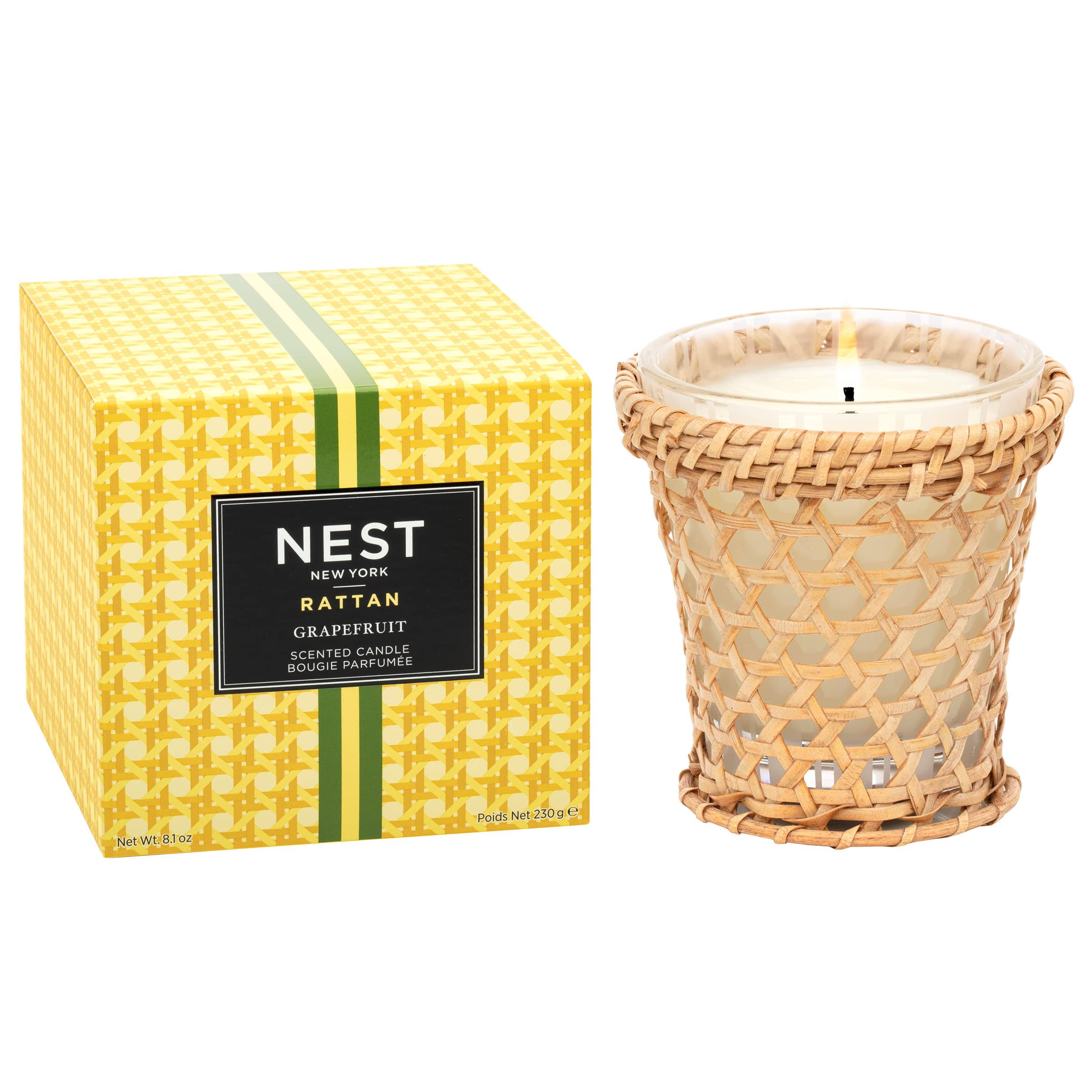 Nest Fragrance Grapefruit Rattan Classic Candle
