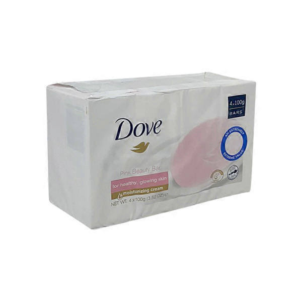 Dove Pink Beauty Soap Bar 100 G (Pack of 4)