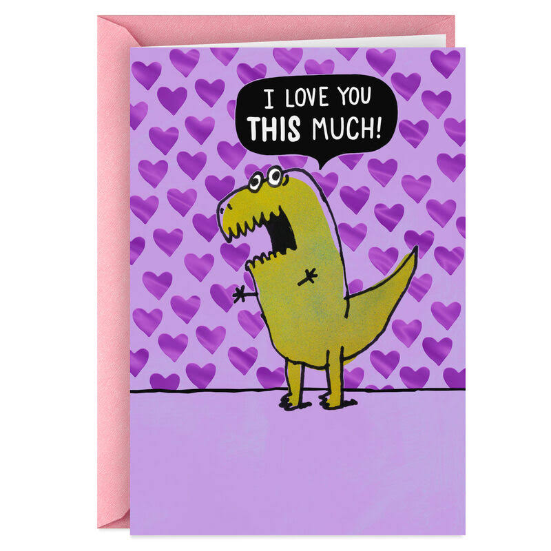 Dinosaur Hug Funny Mother's Day Card
