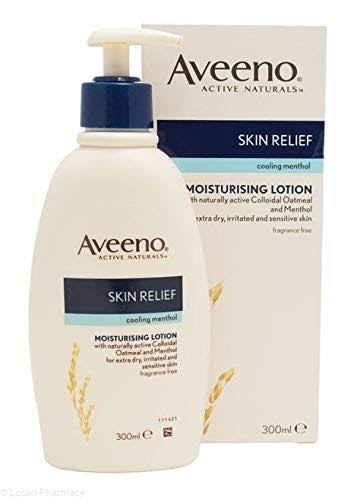 Aveeno Skin Relief Moisturising Lotion Menthol 300ml - Size-300ml
