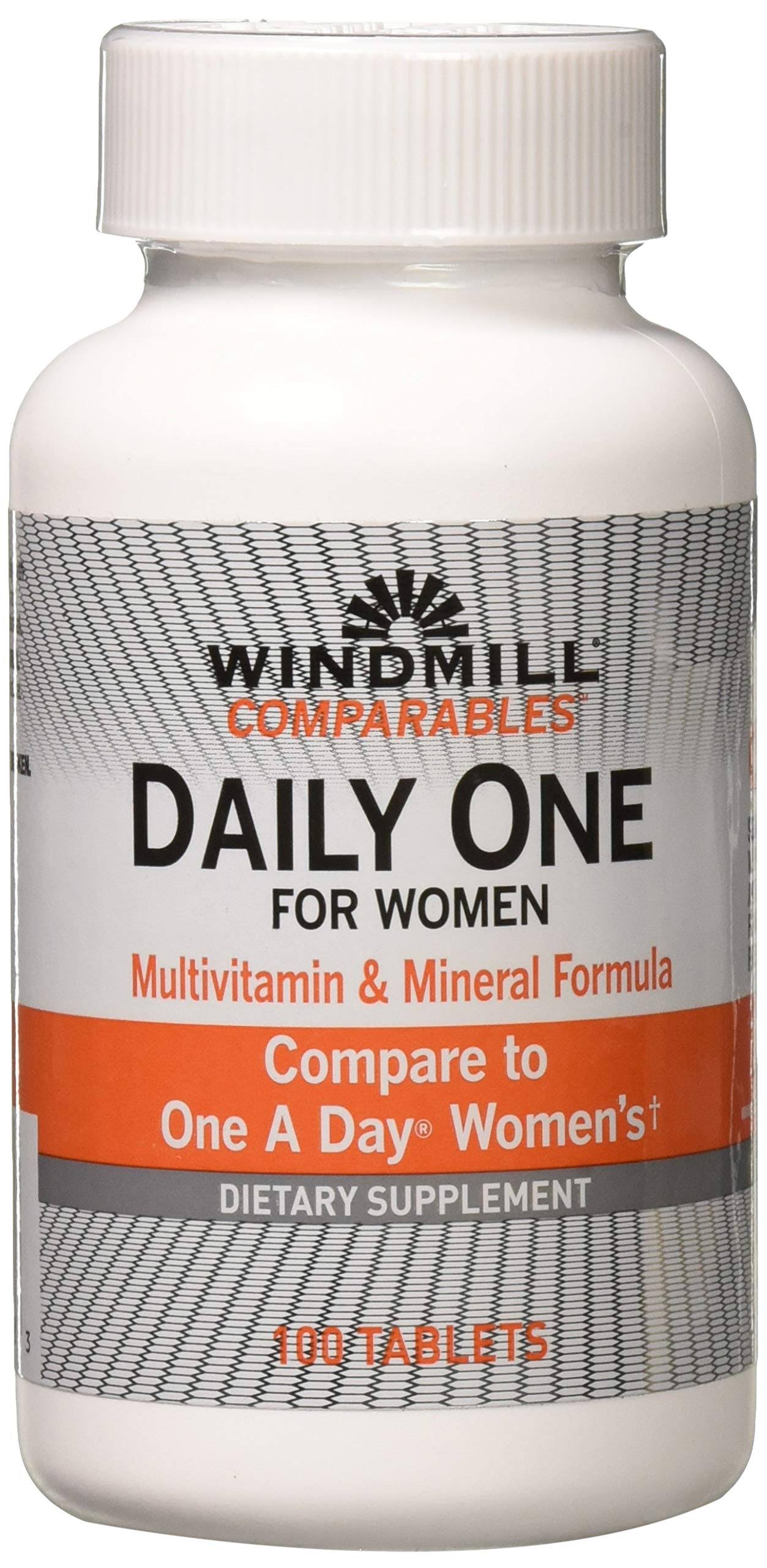 Windmill Health Formula Daily High Potency Women's Multi Vitamin Supplement - 100 Tablets