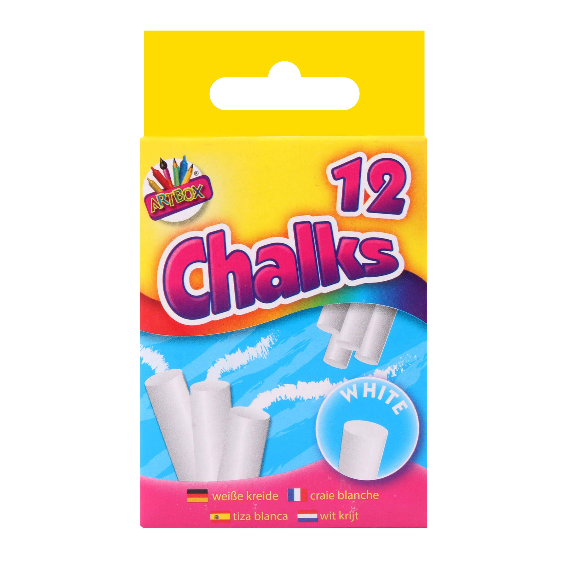 ArtBox White Chalk - 12 Sticks