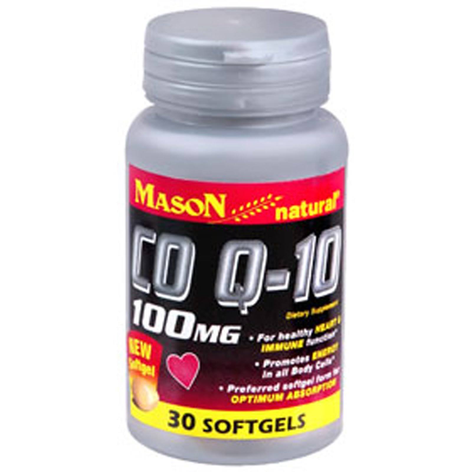 Mason Natural CO Q-10 Supplement - 30 Softgels, 100mg
