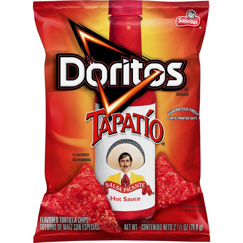 American Doritos Tapatio (77.9g 7 Pack) Famous Spicy Cheesy Chili Corn Crisps Snacks Classic Popular Fun Bag Bulk Deal Fancy Appetizers Grab