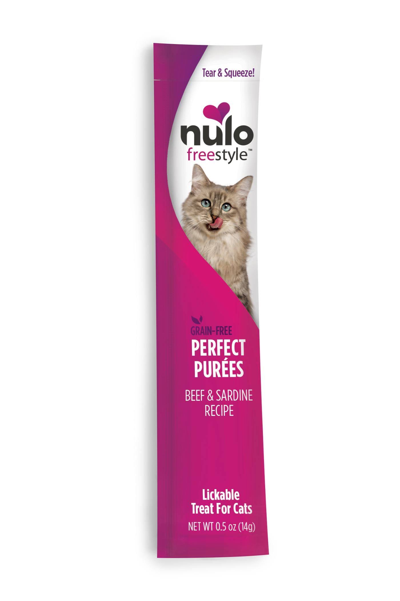 Nulo Freestyle Perfect Puree Beef & Sardine Cat Treat 0.5oz
