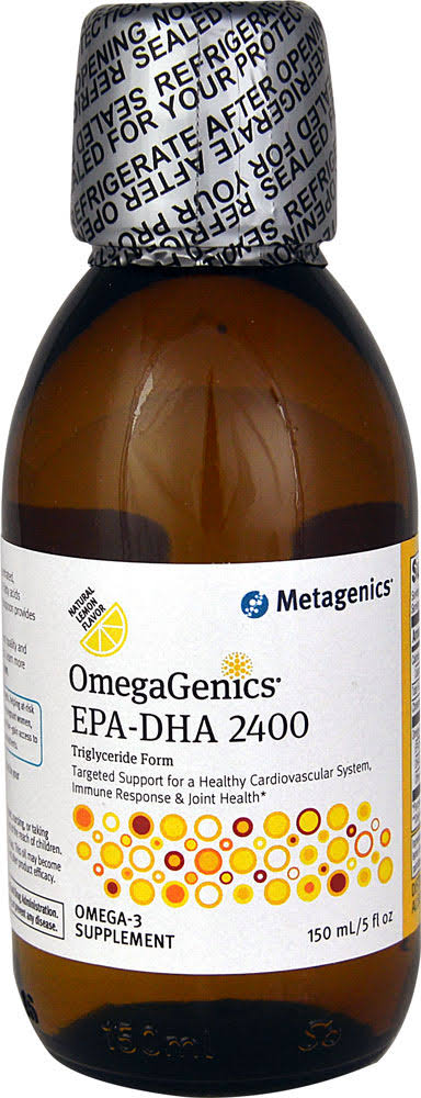 Metagenics OmegaGenics EPA-DHA 2400 - Natural Lemon, 5 oz