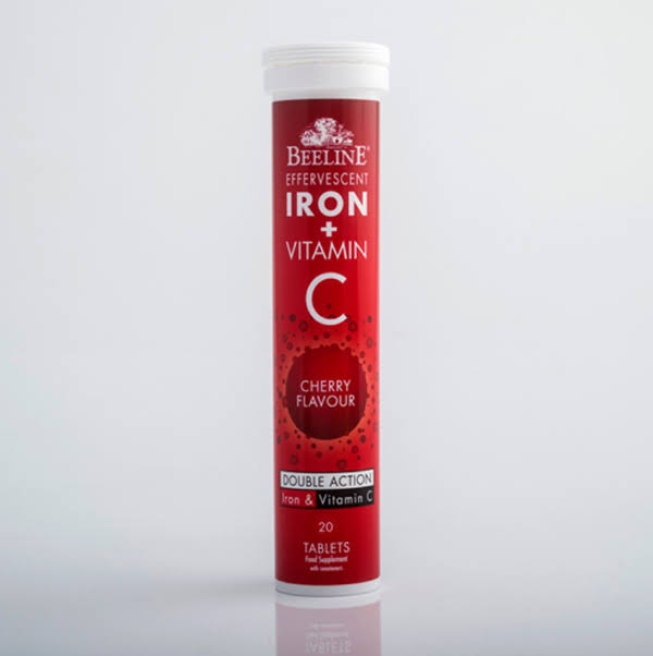 Beeline Effervescent Iron Plus Vitamin C - Cherry, 20 Pack