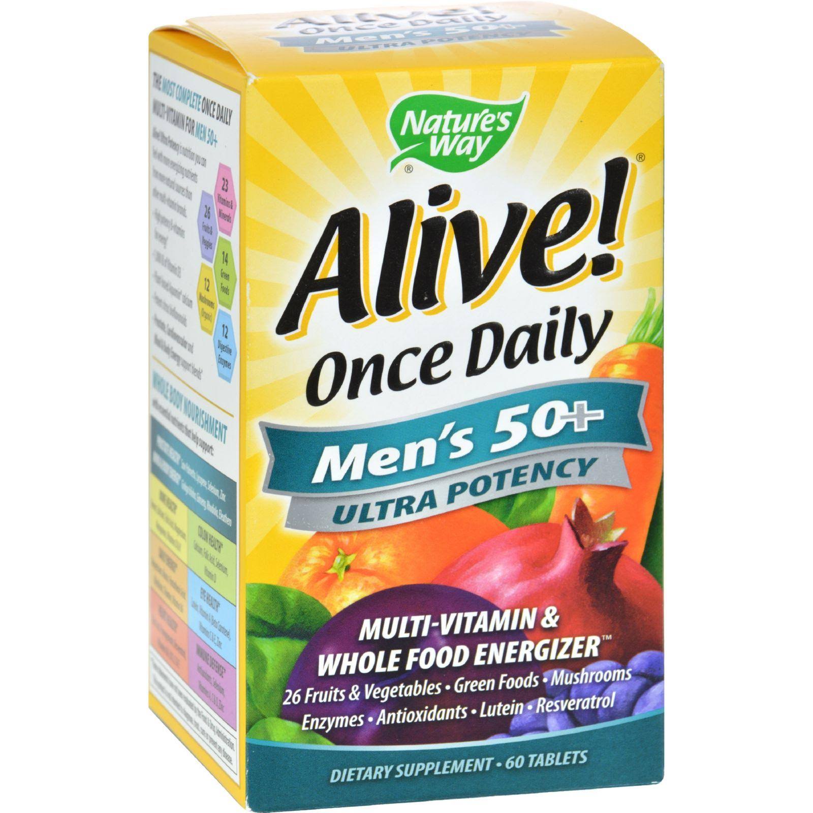 Nature's Way Alive Once Daily Men's 50+ Ultra Potency - 60 Tablets