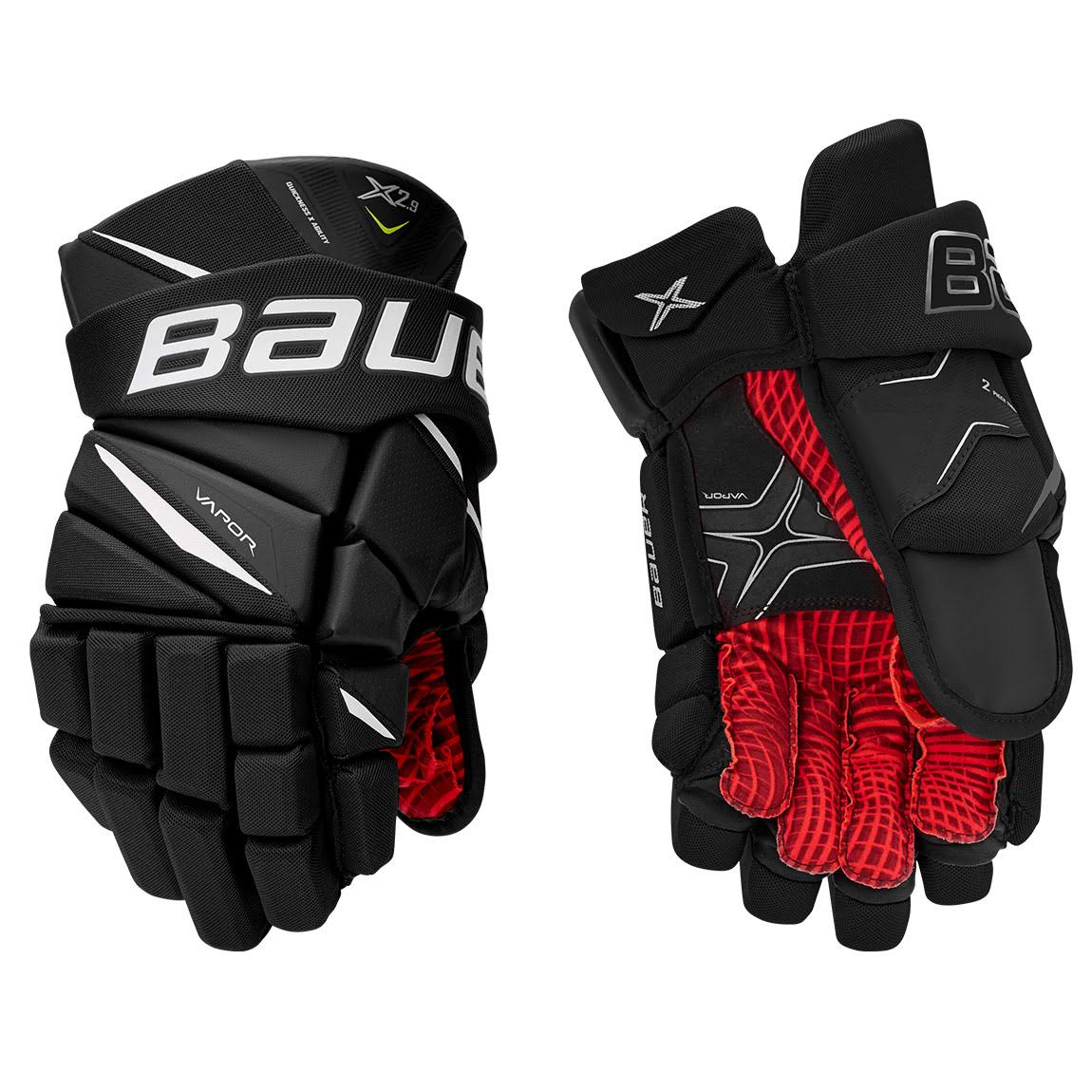 Bauer Vapor X2.9 Hockey Gloves - Senior - Black/White - 14.0"