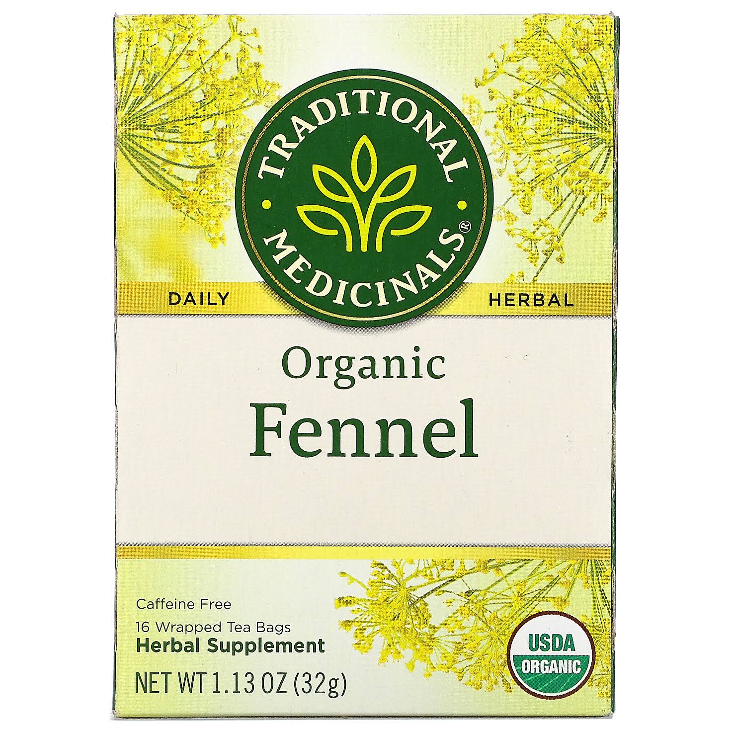 Traditional Medicinals Organic Fennel Tea - 16 Tea Bags