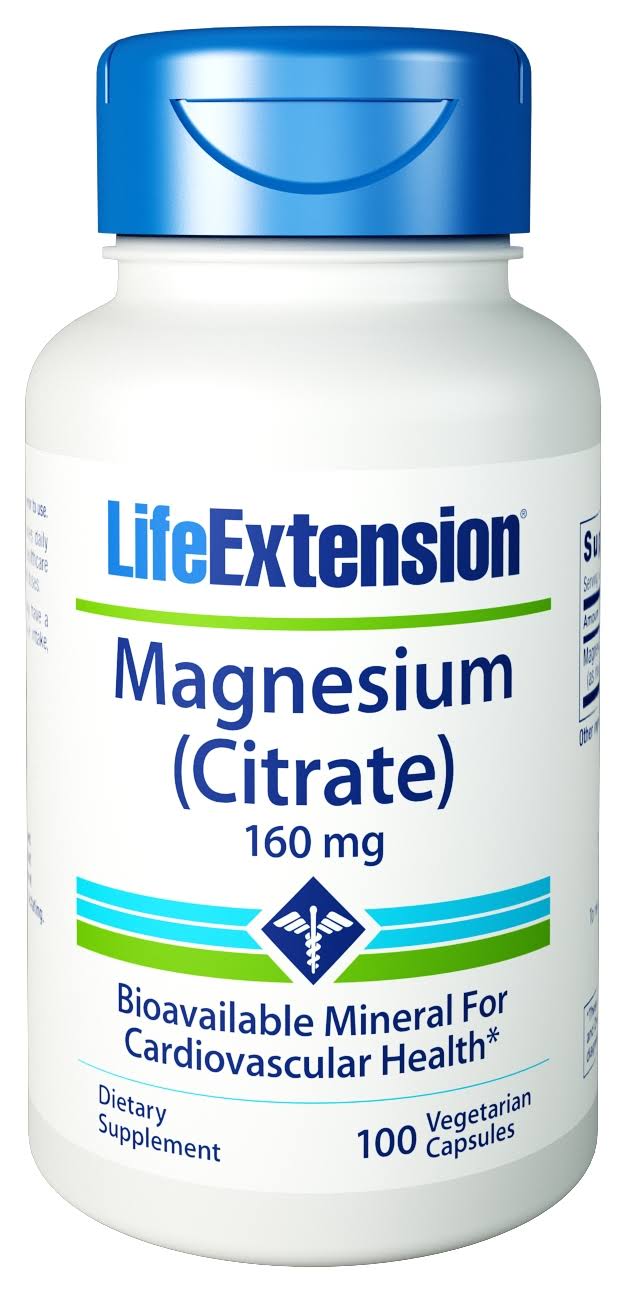 Life Extension Magnesium (Citrate) - 160mg, 100 Capsules
