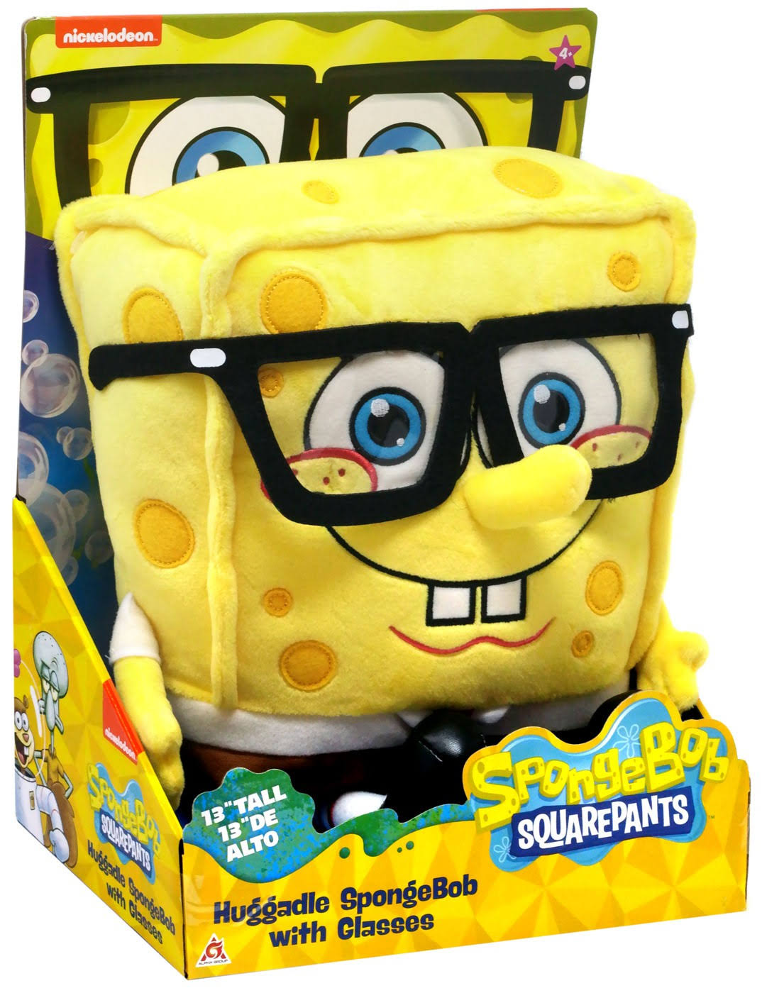 Nickelodeon Spongebob SquarePants Huggable Spongebob Plush [With Glasses]