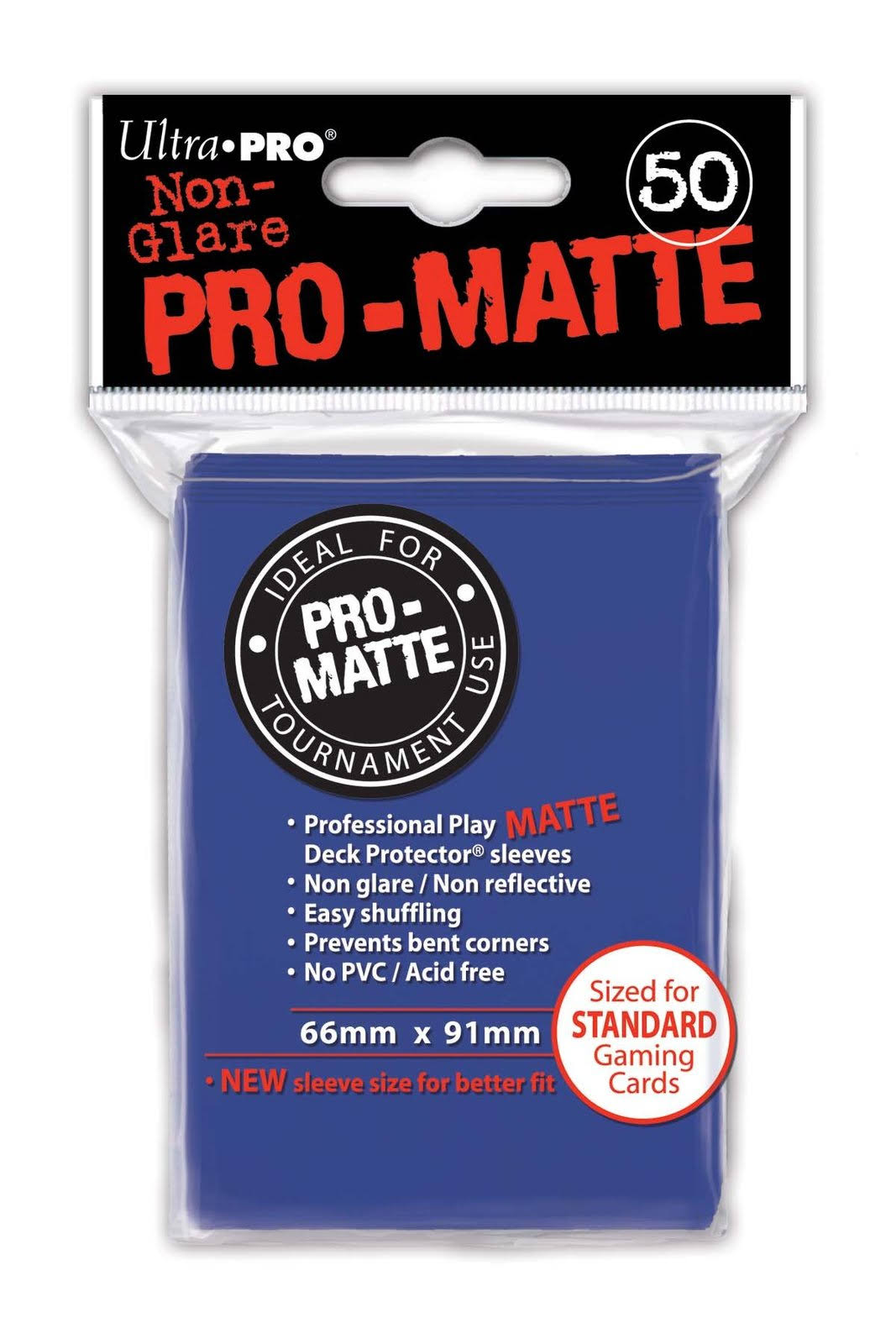 Ultra Pro Pro-Matte Standard Deck Protectors - Pack of 100, Blue