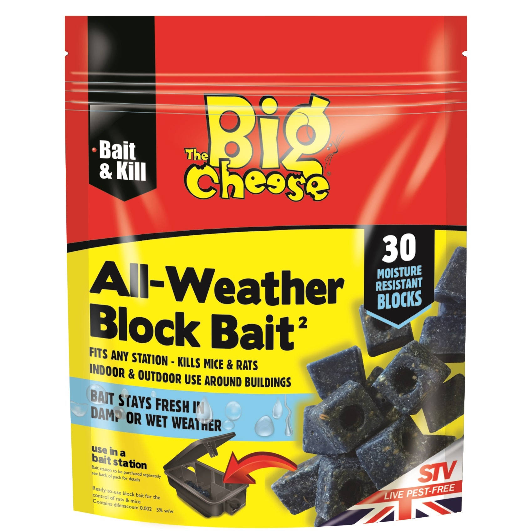 The Big Cheese All Weather Bait Blocks - 30ct, 10g