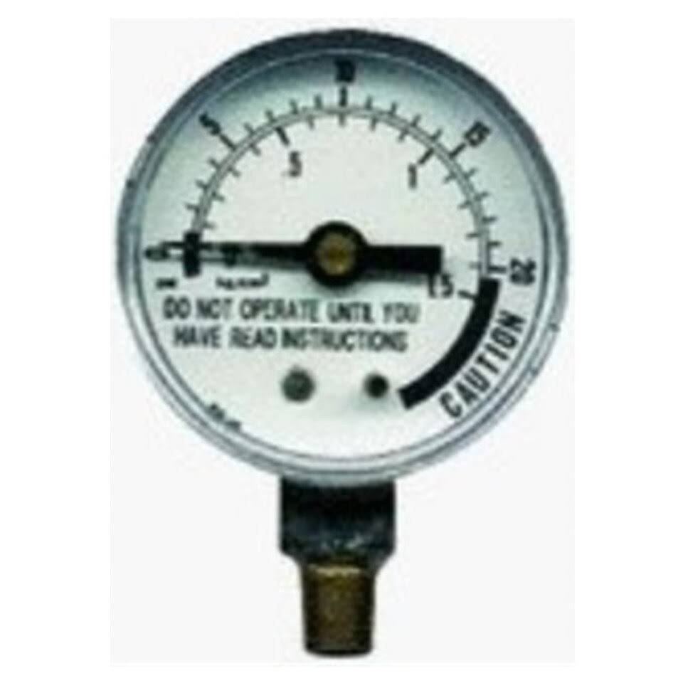 1/4 In MPT 0-100 Lb Steel 2 In Dial Simmons 1305 Pressure Gauge 
