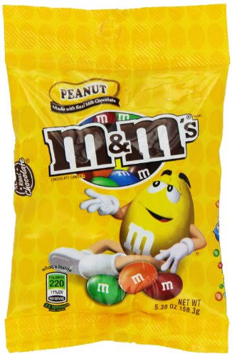 M&M's Peanut Peg Pack Candy - 5.3oz