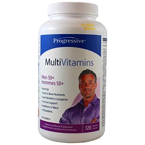 Progressive Adult Men 50 Plus Multi Vitamins - 120ct