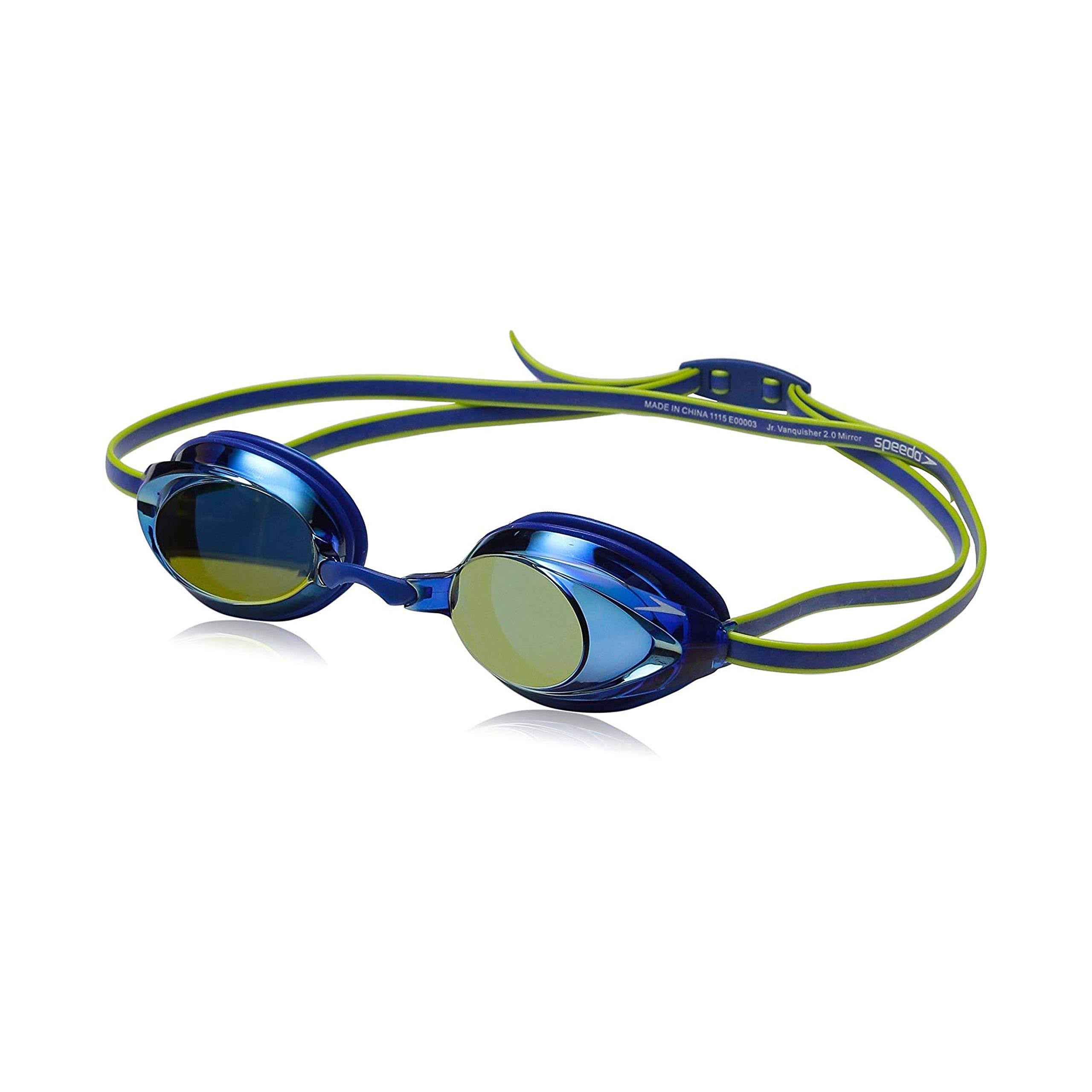 Speedo Jr. Vanquisher 2.0 Mirrored Swim Goggles - Blue