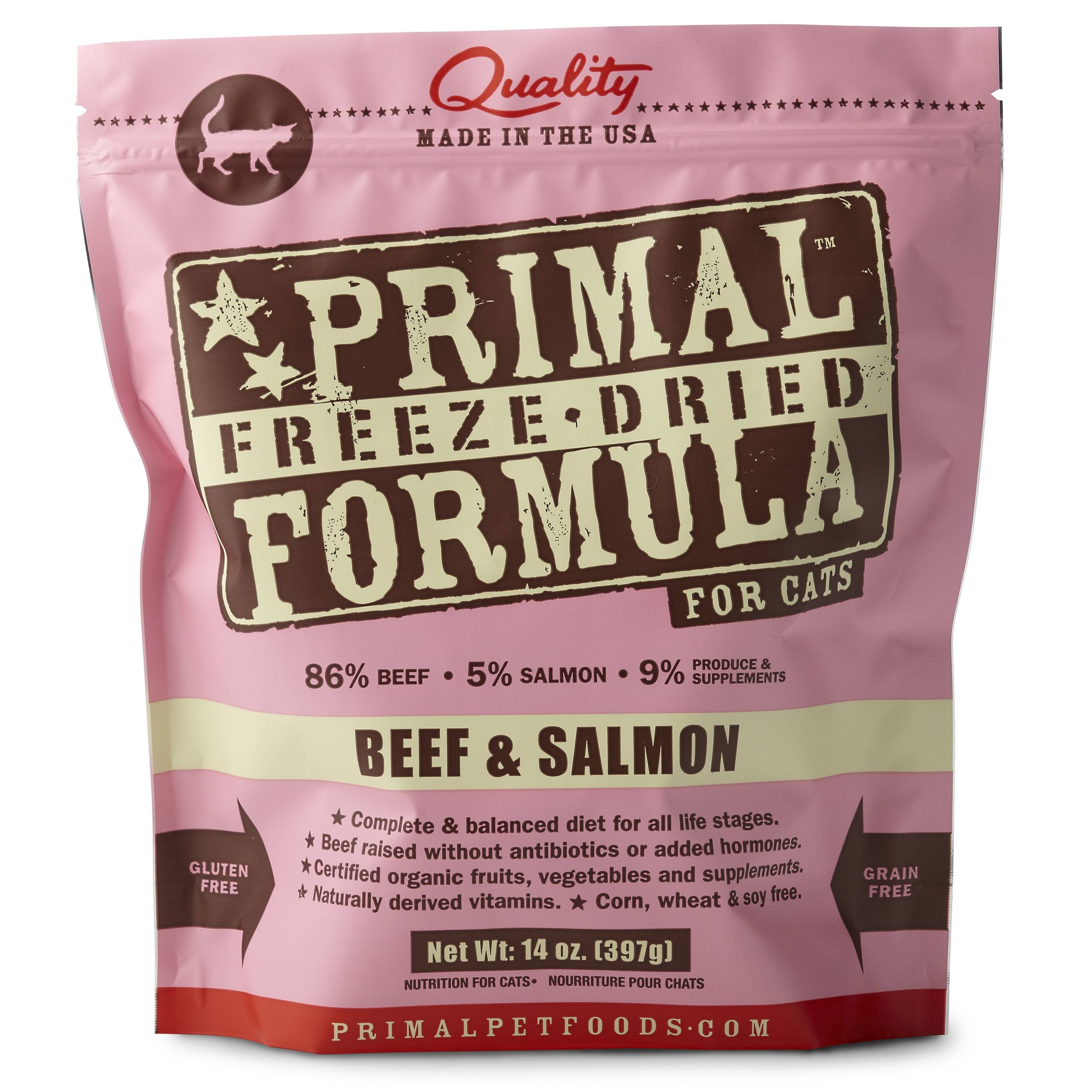 Primal Freeze Dried Formula Cat Food - Beef & Salmon, 156g