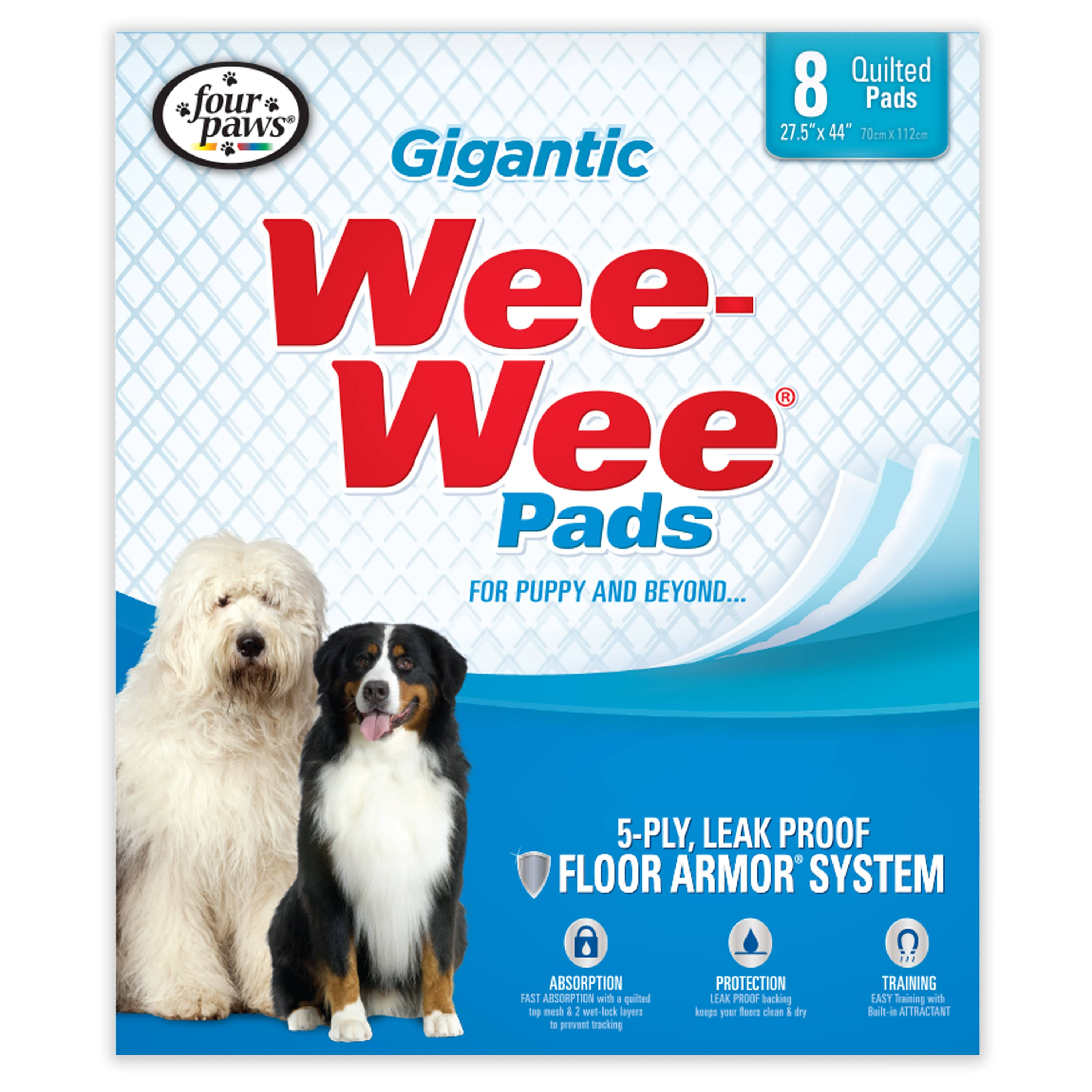 Four Paws Wee-Wee Gigantic Dog Housebreaking Pads