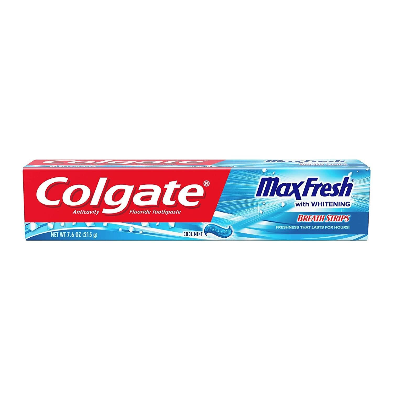 Colgate Max Fresh Toothpaste with Mini Breath Strips, Cool Mint, 220ml