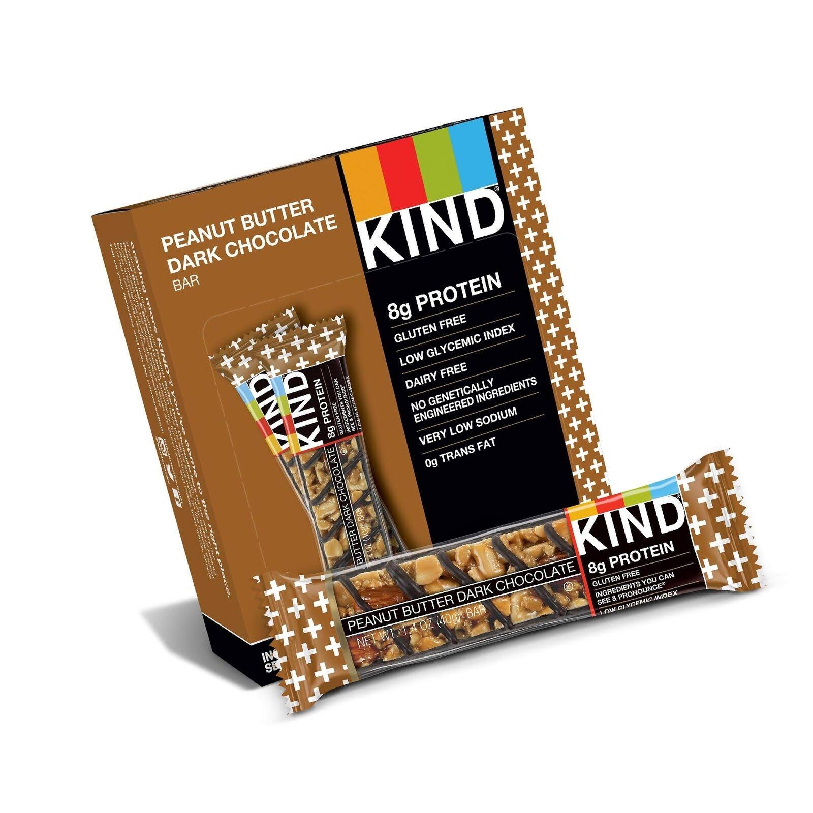 Kind Plus Protein Gluten Free Bars - Peanut Butter Dark Chocolate, 1.4oz